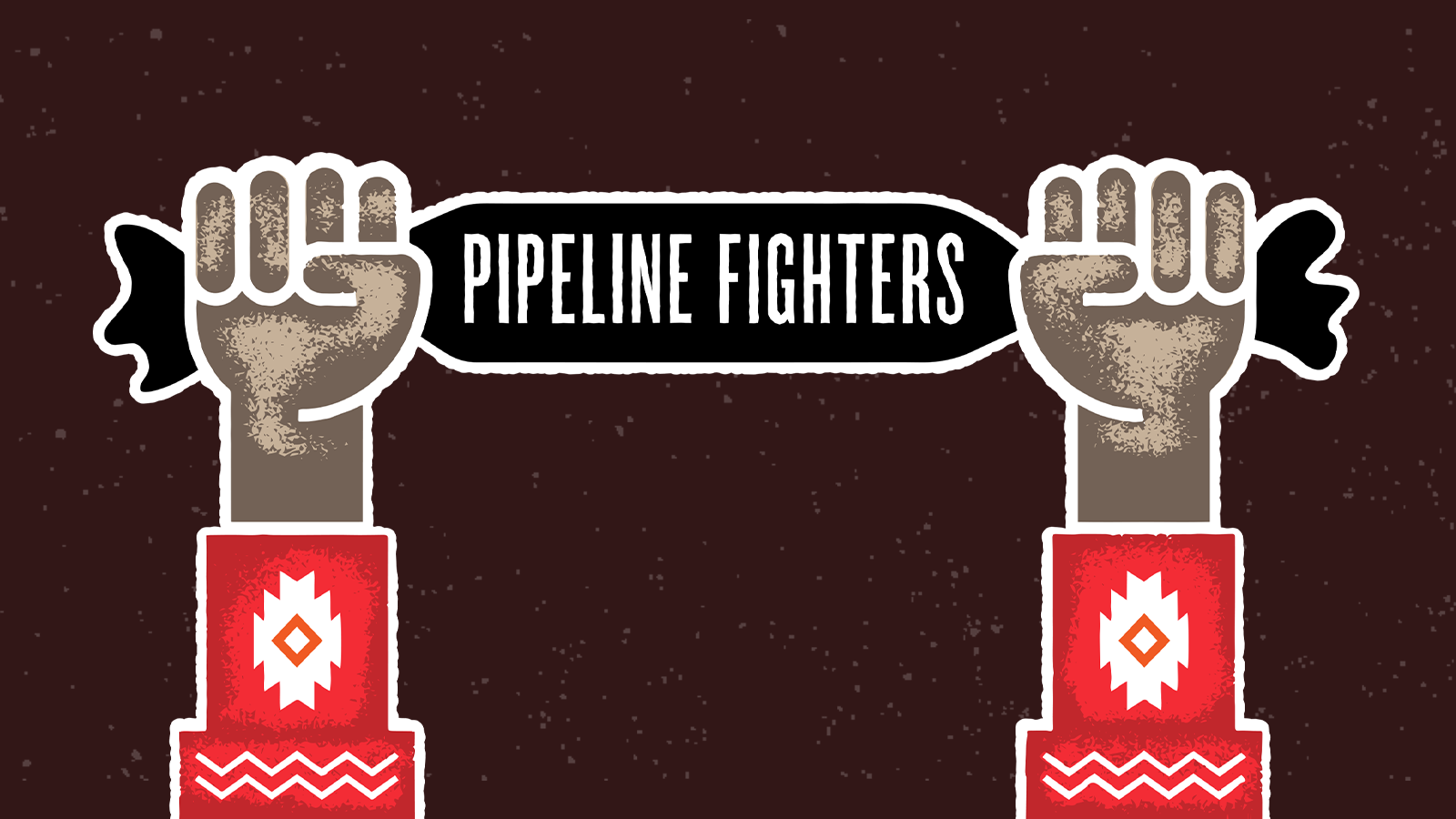 Illustration of arms raised holding a Pipeline Fighters bandana.